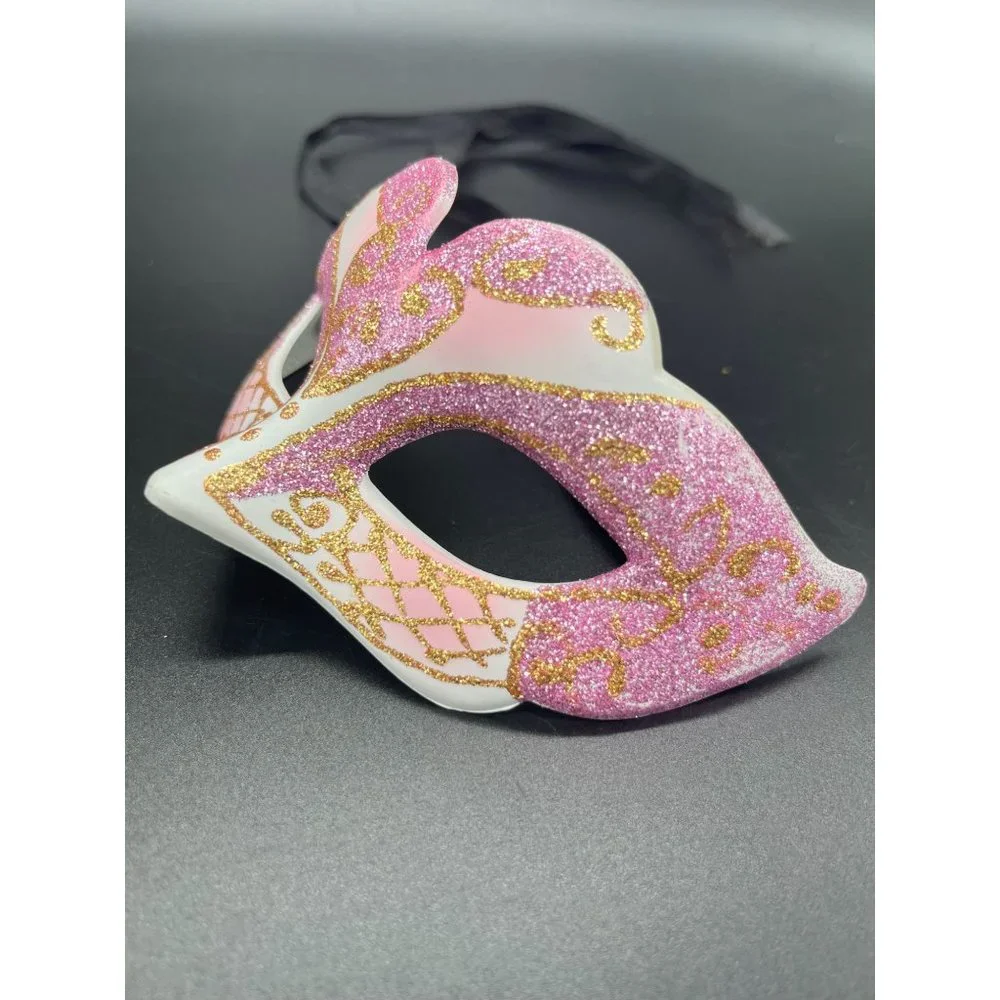 Pink Glitter Kid’s Masquerade Ball Mask